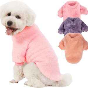 3 Pack Small Dog Sweaters Set