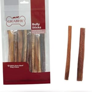 6 Inch Natural Bully Sticks (10 Pack)