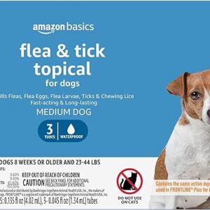 Amazon Basics Flea Tick Treatment Medium Dogs