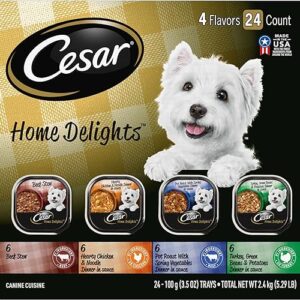 CESAR Home Delights Variety Pack, 24ct