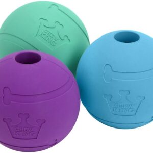 Chew King Durable Natural Rubber Balls