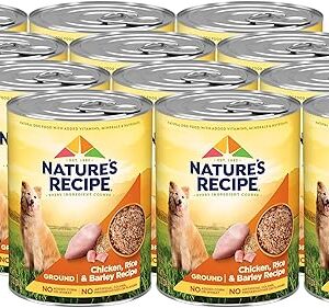 Chicken Rice Barley Dog Food, 12-Pack