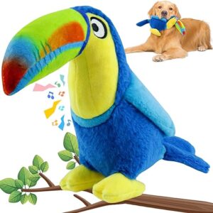 Colorful plush squeaky dog chew toys