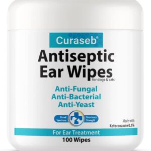 Curaseb Pet Ear Infection Treatment Wipes