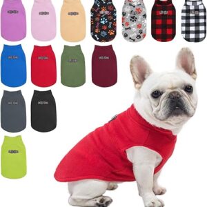 Dog Fleece Vest Winter Jacket for Small/Medium Dogs