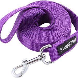 Durable Nylon Dog Training Leash, Purple