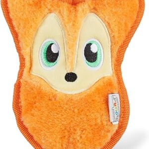 Durable Plush Squeaky Fox Dog Toy