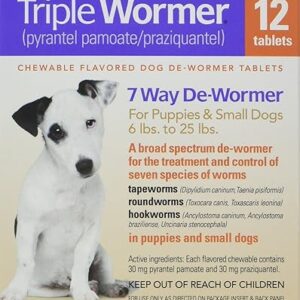 DURVET Triple Wormer Tablets for Small Dogs