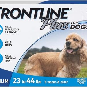 FRONTLINE Plus for Medium Dogs, 3 Treatments