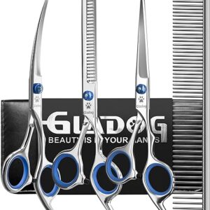 GLADOG Professional 5-in-1 Pet Grooming Scissors