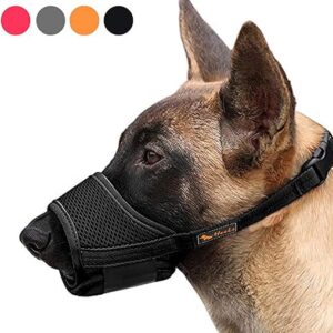 HEELE Dog Nylon Breathable Adjustable Muzzle