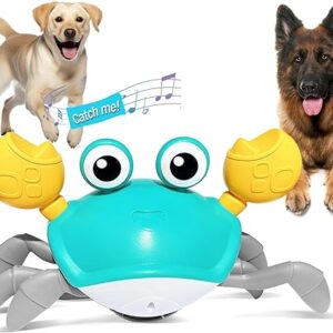 Interactive Crawling Crab Dog Toy with Music