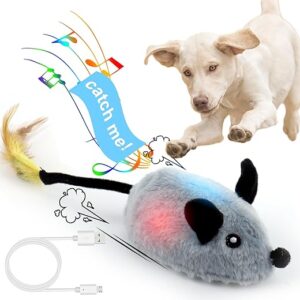 Interactive Squeaky Mouse Dog Toy