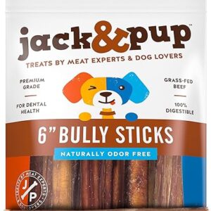 Jack&Pup 6" Thick Odor-Free Beef Sticks