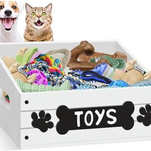 Large Wood Dog Toy Storage Bin