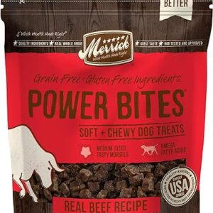 Merrick Power Bites Chewy Beef Dog Treats