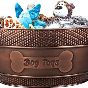 Metal Dog Toy Storage Bin