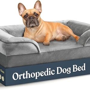 Orthopedic Sofa Dog Bed with Head Support