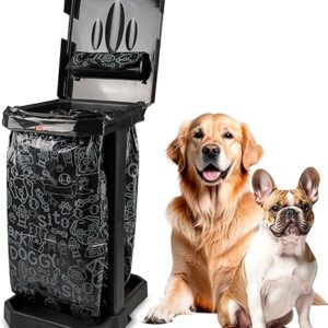 Outdoor Dog Poop Trash Can Station