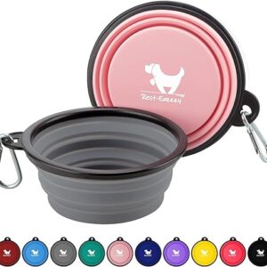 Portable Collapsible Dog Bowls 2-Pack