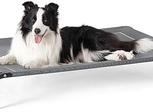 Raised Cooling Dog Bed, Portable Hammock