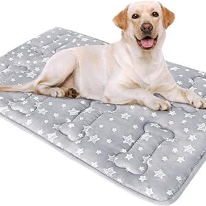 Soft Dog Crate Bed Mat with Stars