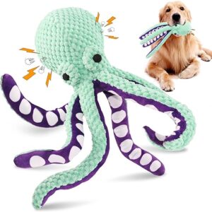 Squeaky Octopus Dog Toy for Large Pets