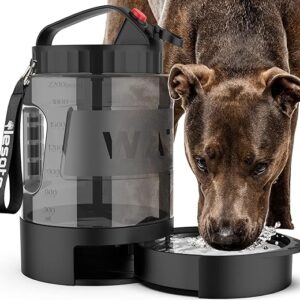 Travel Dog Water Bowl Dispenser with Pull-Out Bowls