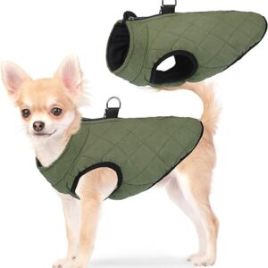 Winter Dog Vest Coat with Harness