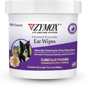 Zymox Ear Wipes: Premium Strength, Hypoallergenic